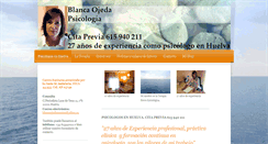 Desktop Screenshot of blancaojedapsicologia.com